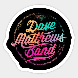 #DMBLOGO Dave Matthews Band Abstrack Color Sticker